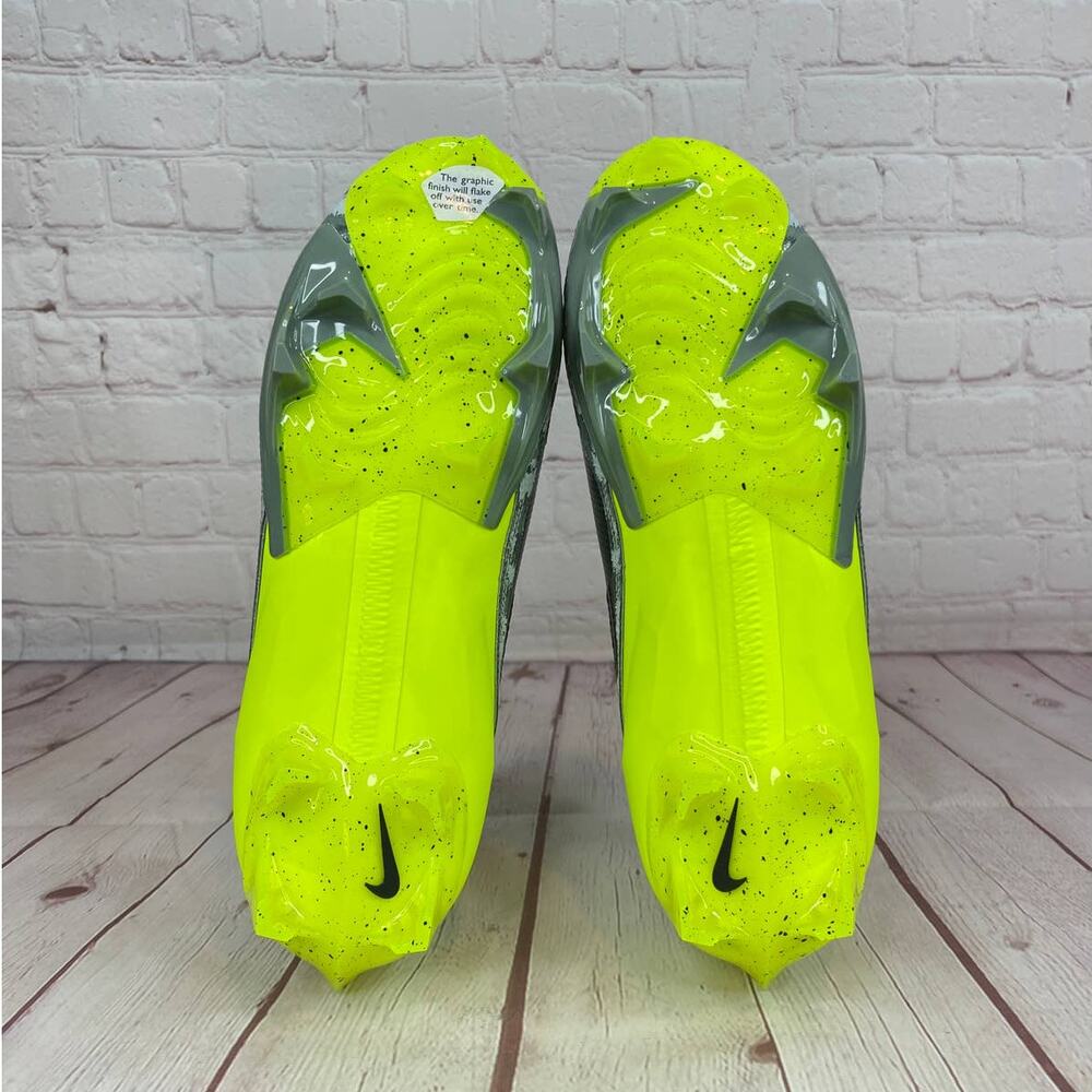 Nike Vapor Edge Elite 360 2 Volt Green Football Cleats Mens Size 11.5 FB3347-703 - Picture 10 of 11
